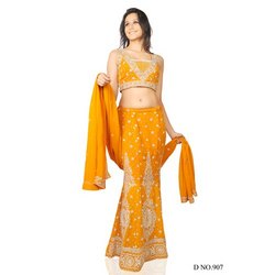 Manufacturers Exporters and Wholesale Suppliers of Designer Party Wear Lehangas Mumbai Maharashtra